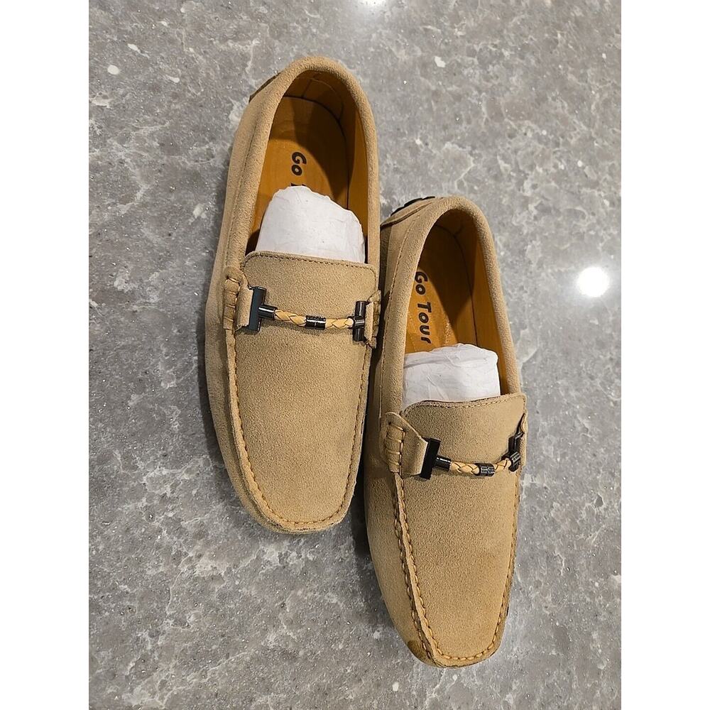 Go Tour Driving Moccasins - Suade-Women's 7.5 -8 VERY ROOMY (Some Damage)
